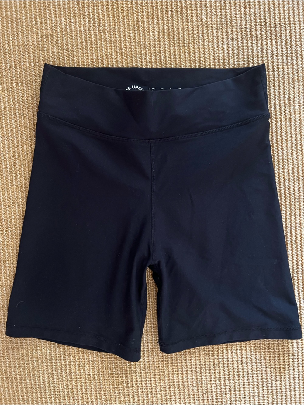 The Upside High-Waist Black Bike Shorts